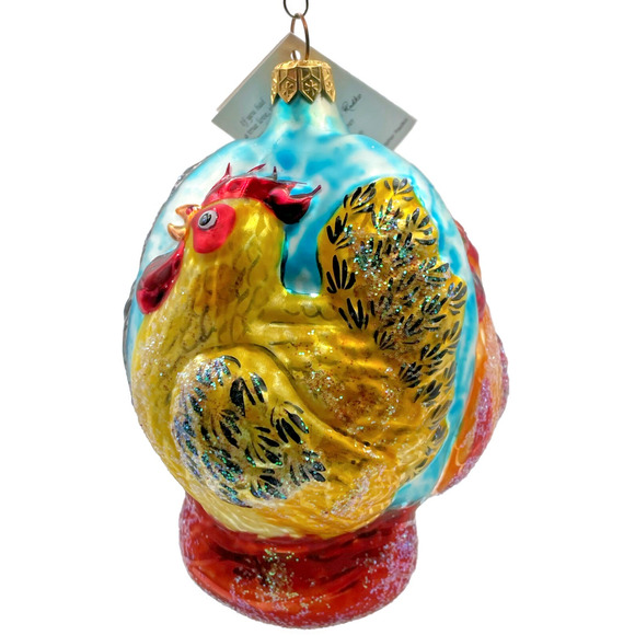 Christopher Radko Three French Hens 12 Days Of Christmas Tree Ornament - Picture 1 of 12